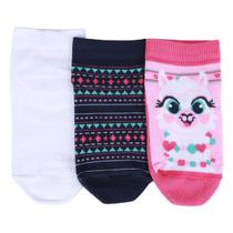 Meia Infantil Puket Tripack Micro Menina