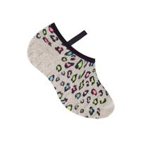 Meia Infantil Selene Sapatilha Antiderrapante Menina Cinza Mescla