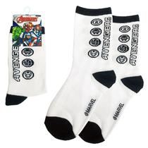 Meia Infantil Vingadores Do 4 A 10 Anos Marvel Avengers Licenciado - Jolitex Ternille Baby Jolitex Cor:Vingadores Branca Meia Infantil Vingadores Do 4 A 10 Anos Marvel Avengers Licenciado - Jolitex Ternille Baby Jolitex Cor:Vingadores Branca