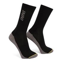 Meia Inni Cano Alto Game Com 02 Pares Preta