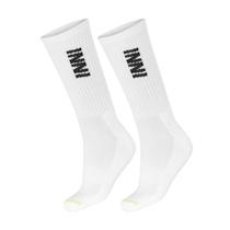 Meia Inni Game Cano Alto 39 ao 44 Pack Com 2 Pares Branco Meia Inni Game Cano Alto 39 ao 44 Pack Com 2 Pares Branco