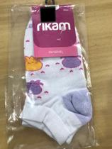 Meia Invisível Feminina Cano Curto Estampada 34 ao 39 - Rikam