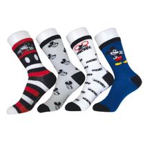 Meia Jolitex Kids Cano Médio Disney Mickey Cor:SortidosTamanho:6 a 8 Anos