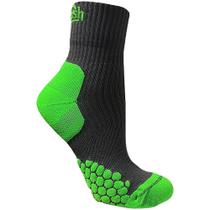 Meia Kailash Dots Biotech Unissex Chumbo e Verde Limão Meia Kailash Dots Biotech Unissex Chumbo e Verde Limão