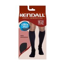 Meia Kendall 3/4 Masculina Média Compressão - Tam. M Marrom