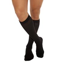 Meia Kendall 3/4 Média Compressão Algodão Unisex Preto - P