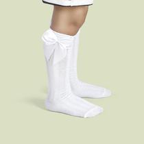 Meia kids festa 3/4 menina fashion infantil cano longo laço galochita Meia kids festa 3/4 menina fashion infantil cano longo laço galochita