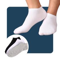 Meia Kit 12 Pares Meias Soquetes Cano Curto Unisex invisível Feminina Masculina