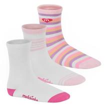 Meia Kit 3 Pares Infantil Menina Cano Longo Em Algodão Molekinha 2599.2.24409 Meia Kit 3 Pares Infantil Menina Cano Longo Em Algodão Molekinha 2599.2.24409