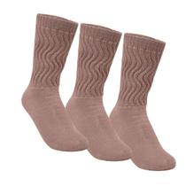 Meia Kit 3 Pares Selene Feminina Algodão Aeróbica Longa 4900 Cor:MarromTamanho:34-39 Meia Kit 3 Pares Selene Feminina Algodão Aeróbica Longa 4900 Cor:MarromTamanho:34-39