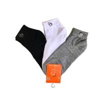 Meia Kit 3 Pares Unissex Cano Curto Basic Confort 004RPMC