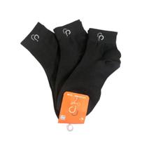 Meia Kit 3 Pares Unissex Cano Curto Com Punho Básico Confort 004RPWC