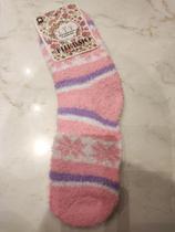 Meia lã grossa térmica cano alto aquece o pé