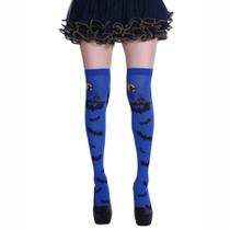Meia Longa Halloween - Azul - 1 unidade - Partiufesta - Rizzo