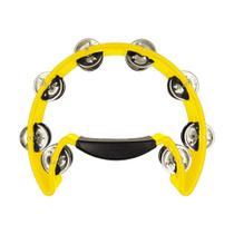 Meia Lua Pandeiro Em Abs Amarelo Liverpool Com 16 Platinelas