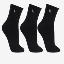 Meia Lupo AM Sport Preta Kit C/3 Un Tam 41 a 44 Meia Lupo AM Sport Preta Kit C/3 Un Tam 41 a 44