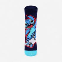 Meia Lupo Disney Kids Stitch Azul Marinho Meia Lupo Disney Kids Stitch Azul Marinho