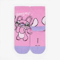 Meia Lupo Disney Ku Stitch - Infantil - Rosa - 3036 Meia Lupo Disney Ku Stitch - Infantil - Rosa - 3036