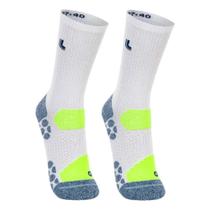 Meia Lupo Fitness Bike - Branco/Azul - Tam G