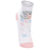 Meia Lupo Infantil Disney Frozen Meninas Cano Médio Punho Soft