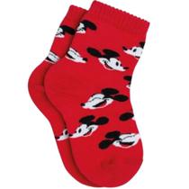 Meia Lupo Infantil Disney Meninos Cano Médio Punho Soft Confortável