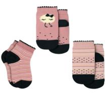 Meia Lupo Infantil Kf Kit3 Pares 02680 Feminina