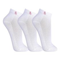 Meia Lupo Kit 3 Pares Sport Curto Feminina 3226089