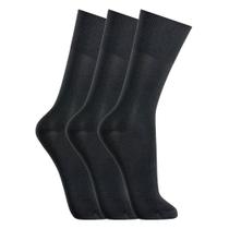 Meia Lupo Social Classica kit com 3 unidades Preto, Marrom,Cinza 6002-089 - 37-44