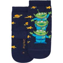 Meia Lupo Toy Story Infantil Punho Soft Cano Médio Algodão