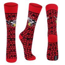 Meia Lupo Urban Mickey Mouse Cano Médio Azul ou Vermelha Adulto e Infantil Conforto e Estilo Disney