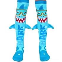 Meia Maluca Divertida Cano Alto 3D Menina Menino Infantil Meia Maluca Divertida Cano Alto 3D Menina Menino Infantil