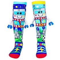 Meia Maluca Divertida Cano Alto 3D Menina Menino Infantil Meia Maluca Divertida Cano Alto 3D Menina Menino Infantil