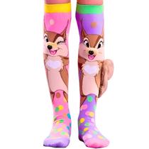 Meia Maluca Divertida Cano Alto 3D Menina Menino Infantil Meia Maluca Divertida Cano Alto 3D Menina Menino Infantil