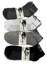 Meia masculina kit 12 pares cano curto soquete Sport preta confortavel