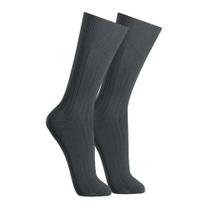 Meia Masculina Selene Clássica Cinza - 3000780 Meia Masculina Selene Clássica Cinza - 3000780