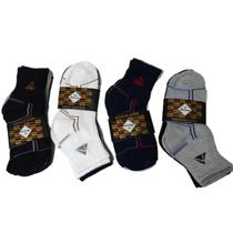 Meia Masculina Soquete Cano Médio Kit C/12