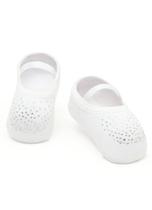 Meia Menina Puket Sapatilha Antiderrapante com Aplique Princesa Branco 19 a 22