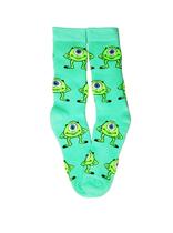 Meia Mike Wazowski Monstros S.a. Divertida Masculina Grande Meia Mike Wazowski Monstros S.a. Divertida Masculina Grande