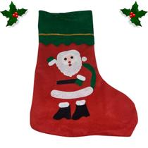 Meia Natalina de Tecido Para Decoração de Lareira Natal Meia Natalina de Tecido Para Decoração de Lareira Natal