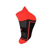 Meia New Balance Performance 3º Calcanhar Invisivel 35 AO 38 Preto e Laranja Meia New Balance Performance 3º Calcanhar Invisivel 35 AO 38 Preto e Laranja