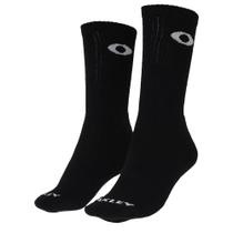 Meia Oakley Crew Sock Blackout Meia Oakley Crew Sock Blackout