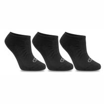 Meia Olympikus Cano Invisível 3 Pares Unissex Preto 33 a 38 Meia Olympikus Cano Invisível 3 Pares Unissex Preto 33 a 38