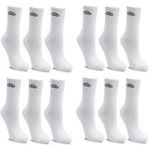 Meia Olympikus Cano Médio 12 Pares - 4 Kits C/ 3 Pares 39-44 - BC