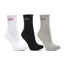Meia Olympikus Cano Médio pacote c/ 3 pares Feminino