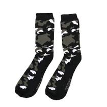 Meia Overcome "Camo" Preta