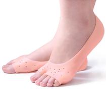 Meia Palmilha Silicone Hidratante Protetor Pés Calcanhar Dedos Sapato Conforto Ortopédico Alívio Dor - LBSHOP