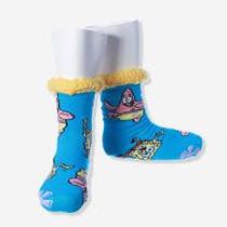 Meia Pantufa Cozy Bob Esponja Pattern Tamanho G