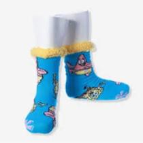 Meia Pantufa Cozy Bob Esponja Pattern Tamanho M