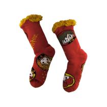 Meia Pantufa Cozy Harry Potter Hogwarts Cano Alto Grossa com Sherpa Quente Antiderrapante Zona Criativa Geek Meia Pantufa Cozy Harry Potter Hogwarts Cano Alto Grossa com Sherpa Quente Antiderrapante Zona Criativa Geek