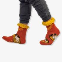 Meia Pantufa Cozy Hogwarts Harry Potter Pattern Tamanho M